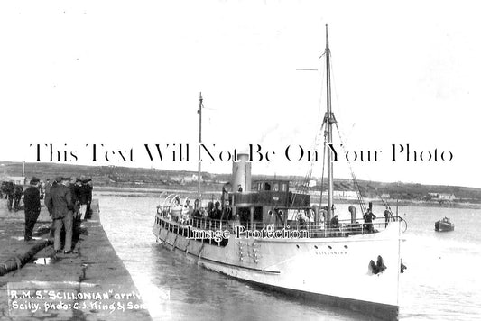 CO 1727 - Scilly Isles, RMS Scillonian, Cornwall