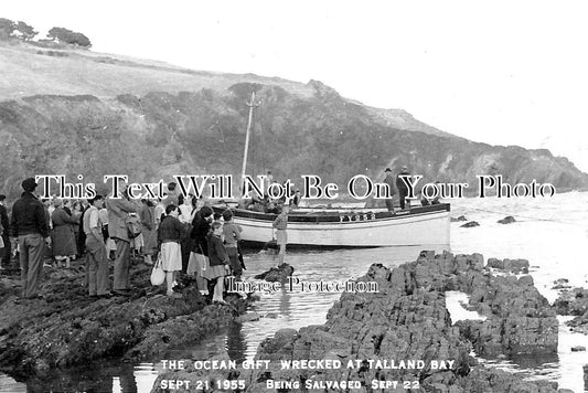 CO 1737 - The Ocean Gift Wrecked At Talland Bay, Porthallow, Cornwall