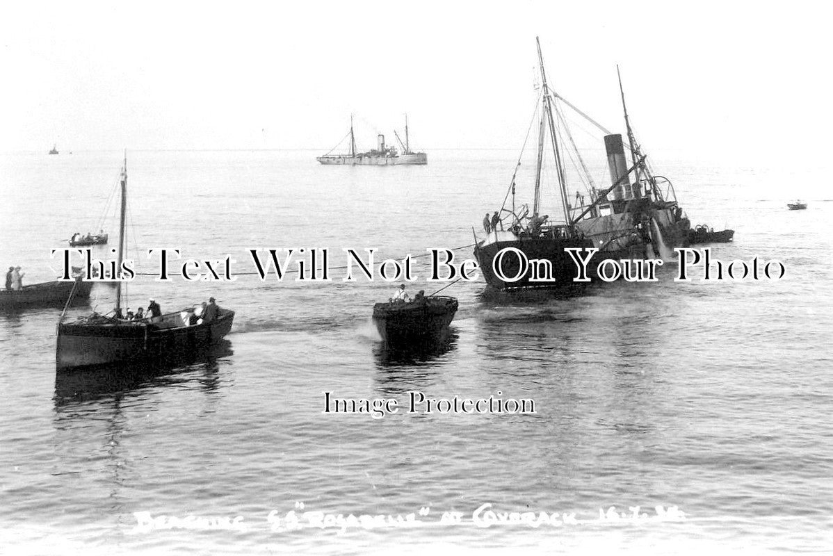 CO 1748 - Beaching SS Rosabelle At Coverack, Cornwall 1934