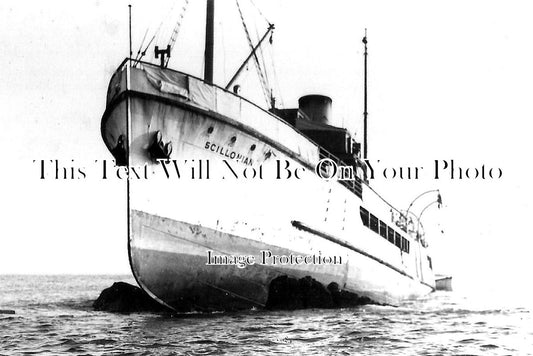 CO 1764 - RMS Scillonian Aground, St Agnes, Isles Of Scilly 1957