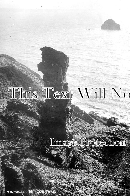Stack Cornwall CO 1832 - Tintagel Stack, Cornwall – JB Archive