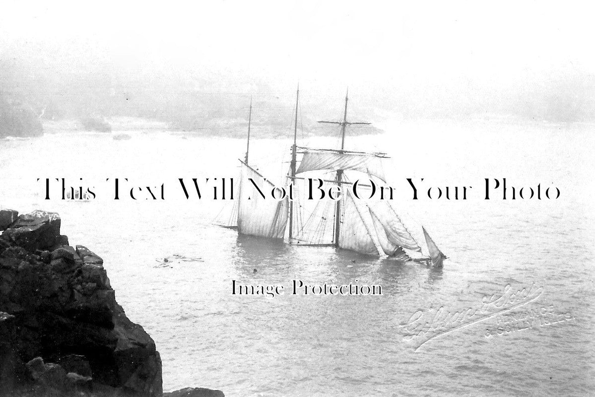 CO 1837 - Shipwreck Of Mildred, Gurnards Head, Cornwall c1912