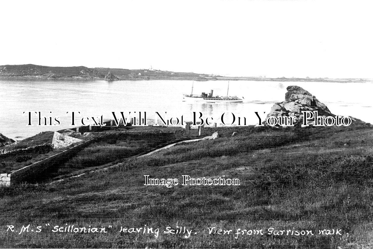 CO 1839 - RMS Scillonian Leaving Scilly Isles, Cornwall