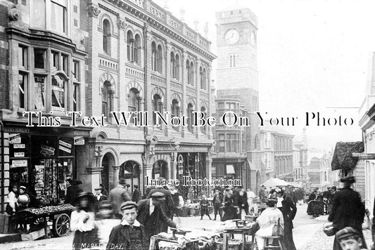 CO 1858 - Market Day, Fore Street, Redruth, Cornwall
