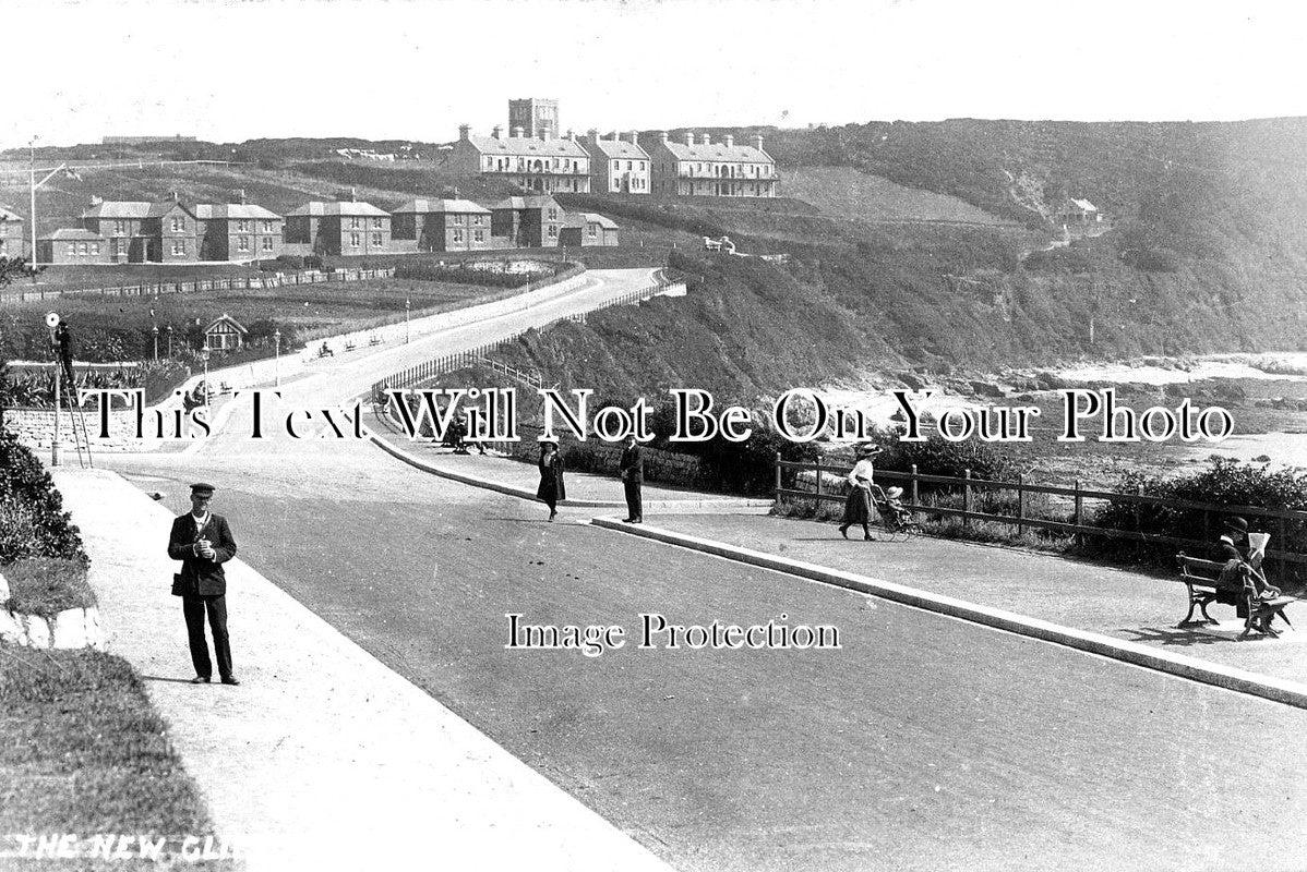 CO 1864 - The New Cliff Drive, Falmouth, Cornwall c1908