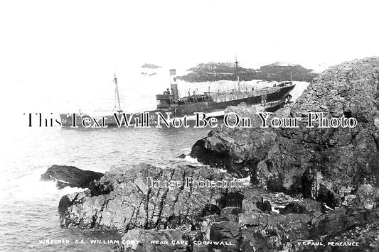 CO 1873 - SS William Cory Shipwreck Near Cape, Cornwall