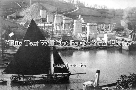 CO 1923 - Calstock Viaduct Under Construction, Cornwall c1904