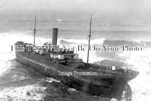 CO 1940 - Shipwreck Of Woodbridge At Dorthmouth, Bude, Cornwall 1915