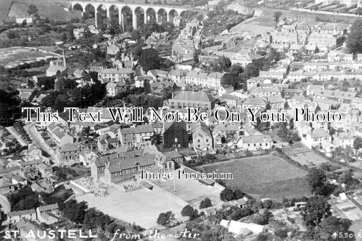 CO 1965 - St Austell From The Air, Cornwall