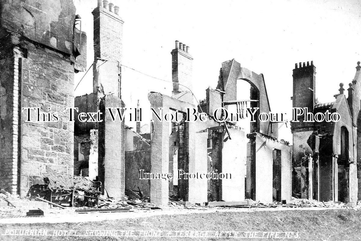 CO 1970 - Polurrian Hotel Fire Ruins, Mullion, Cornwall