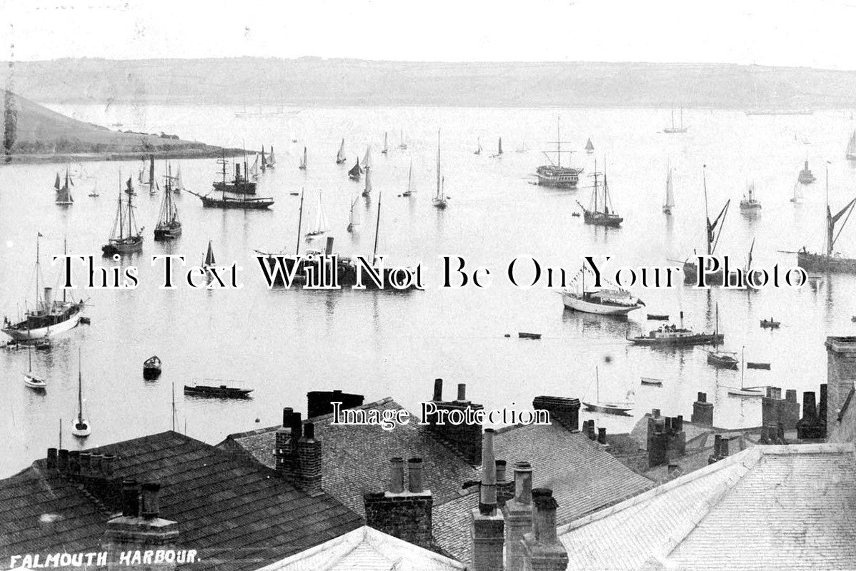 CO 1991 - Falmouth Harbour, Cornwall c1910