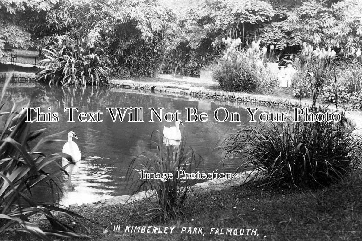 CO 1994 - Pond At Kimberley Park, Falmouth, Cornwall c1908