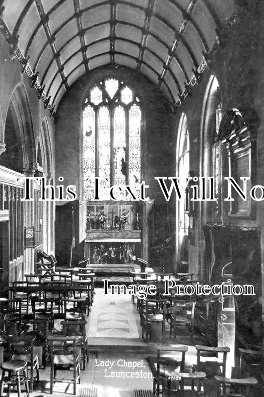 CO 2008 - Lady Chapel Church Interior, Launceston, Cornwall c1920