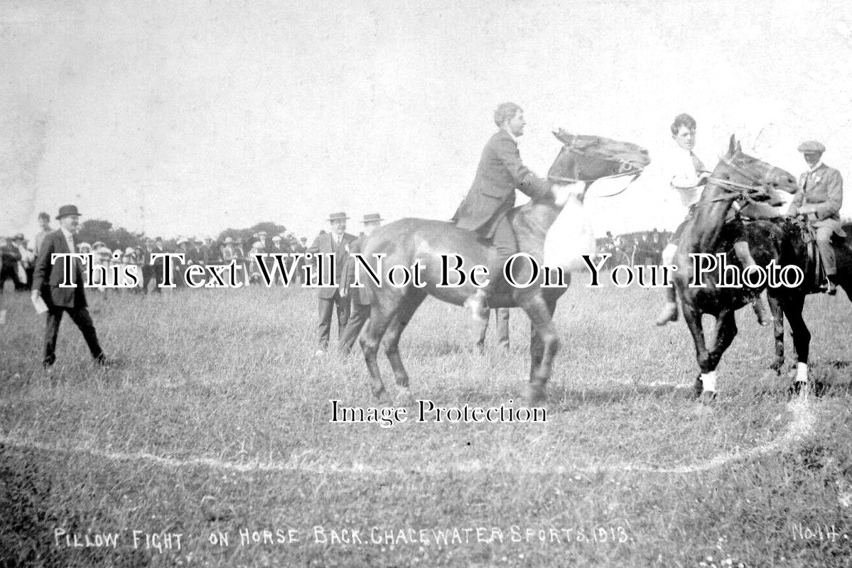 CO 2010 - Pillow Fight On Horseback, Chacewater, Cornwall c1913