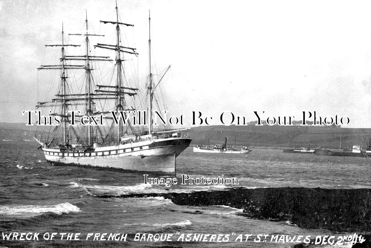 CO 2016 - French Barque Asnieres Shipwreck At St Mawes, Cornwall