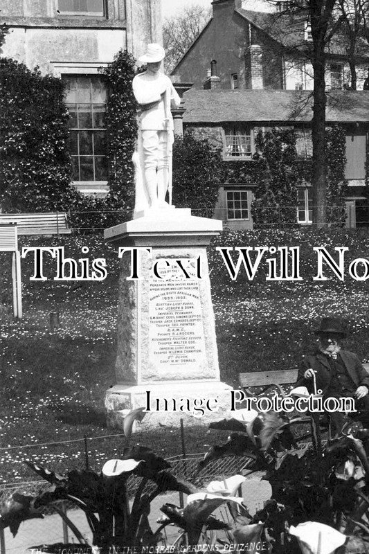 CO 2027 - Boer War Memorial, Morrab Gardens, Penzance, Cornwall c1905