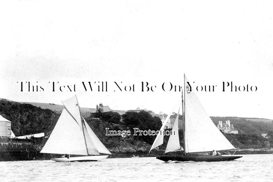CO 2134 - Flushing & Trefusis Racing Yacht Mikado, Falmouth c1911