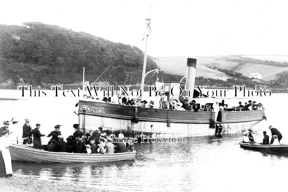 CO 2135 - Falmouth Steamer At Percuil, Cornwall c1912