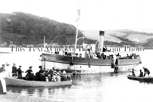 CO 2135 - Falmouth Steamer At Percuil, Cornwall c1912