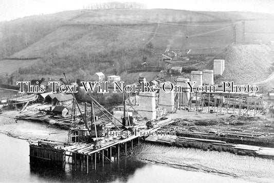 CO 2146 - Calstock Viaduct Under Construction, Cornwall c1904