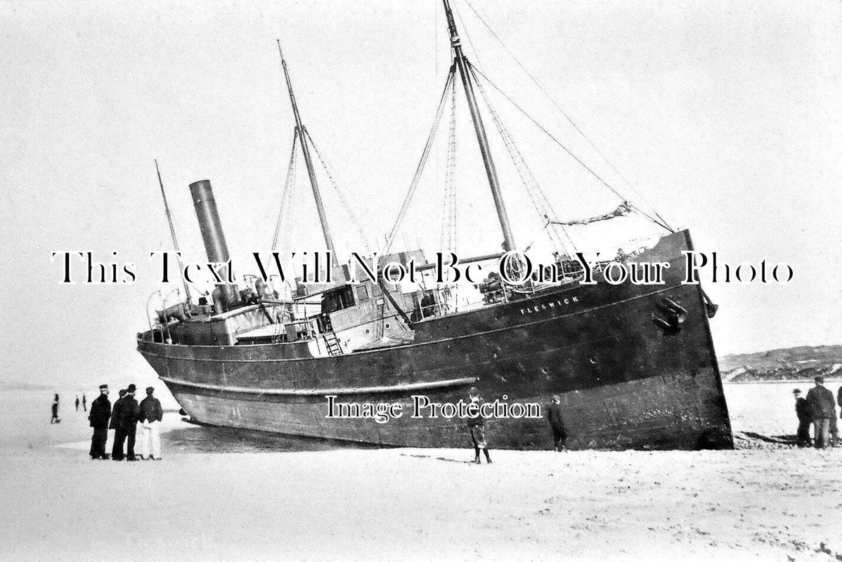 CO 2177 - SS Fleswick Shipwreck, Hayle, Cornwall