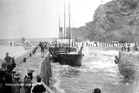 CO 2184 - The Long Pier, Portreath, Cornwall c1908