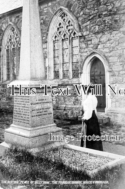 CO 2200 - Billy Bray Grave, Baldhu, Cornwall c1908