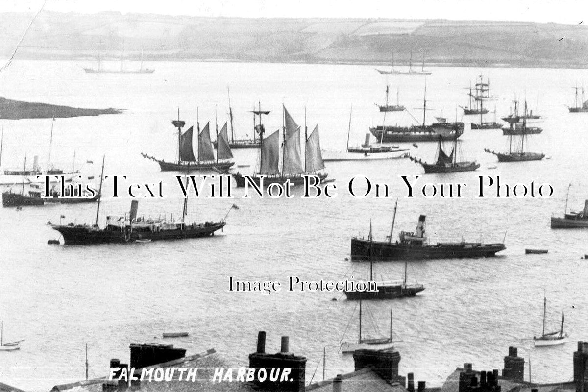 CO 2227 - Falmouth Harbour, Cornwall c1912