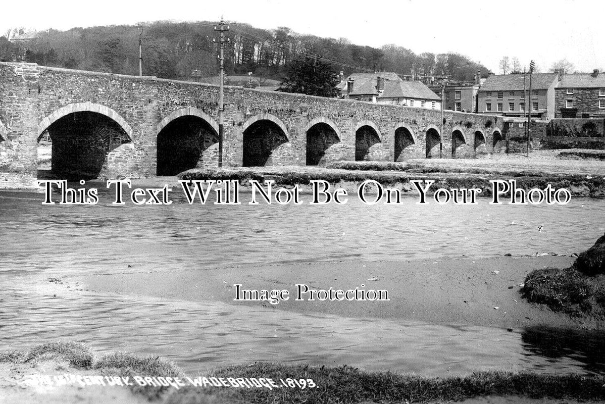 CO 2258 - 15th Century Bridge, River Camel, Wadebridge, Cornwall