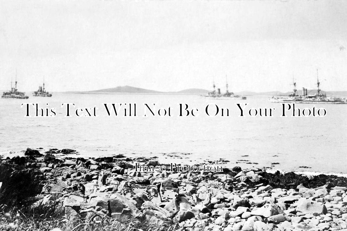 CO 231 - Battleships In The Roads, Isles Of Scilly, Cornwall WW1