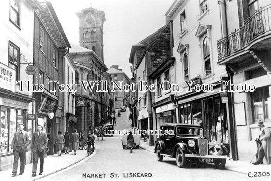 CO 2319 - Market Street, Liskeard, Cornwall c1946