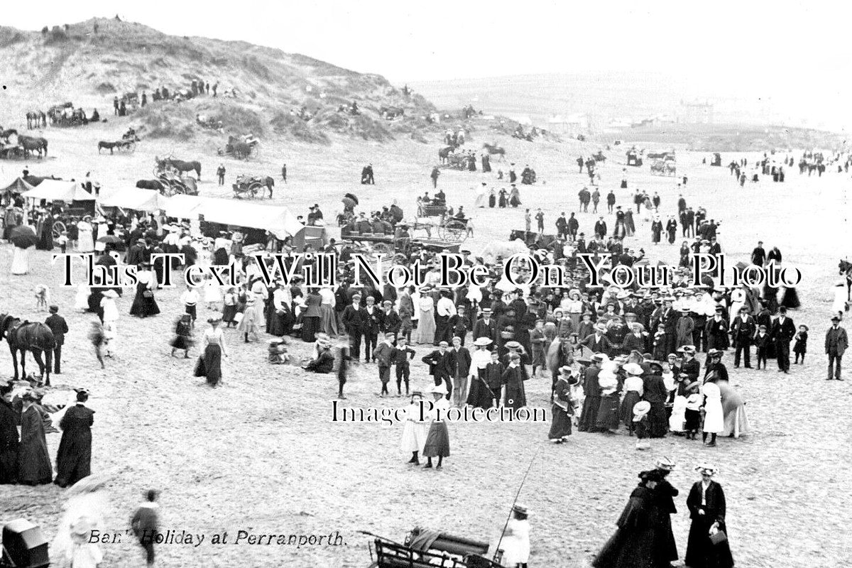 CO 2329 - Bank Holiday At Perraporth, Cornwall