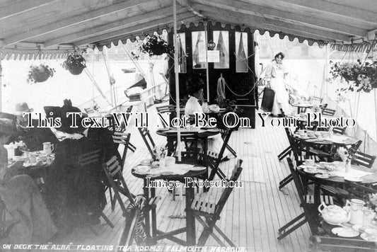 CO 2332 - Deck Of The Alba, Floating Tea Rooms, Falmouth, Cornwall
