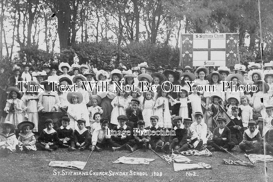 CO 2418 - St Stithians Church Sunday School, Cornwall 1908