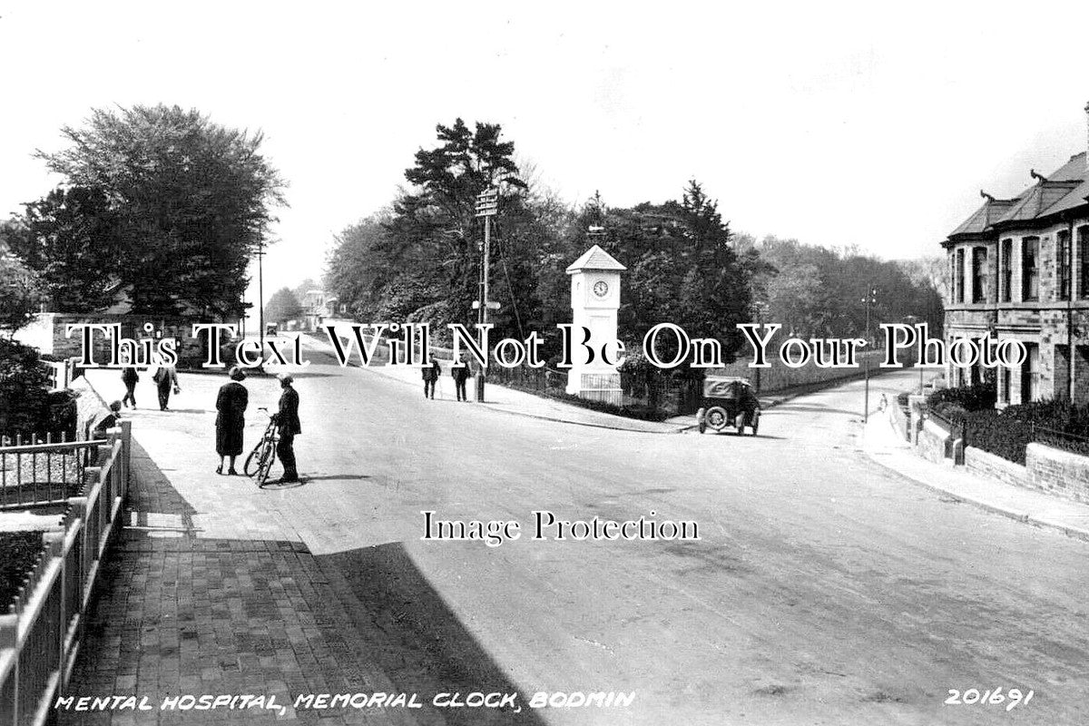 CO 2437 - Mental Hospital, Memorial Clock, Bodmin, Cornwall