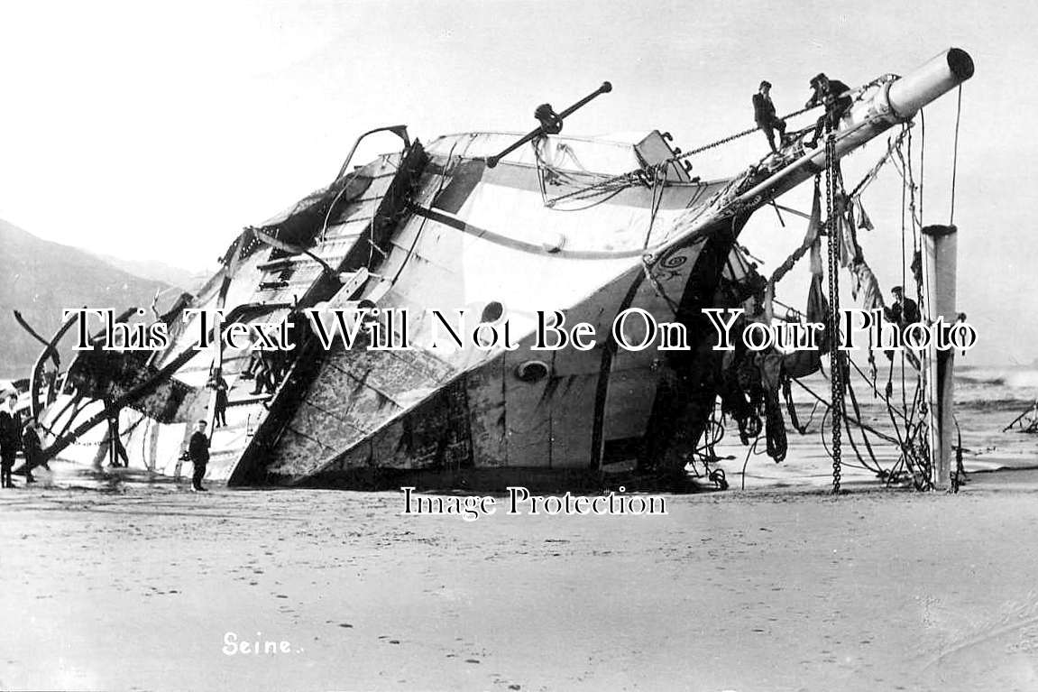 CO 2627 - Seine Shipwreck, Perran Bay, Perranporth, Cornwall 1900