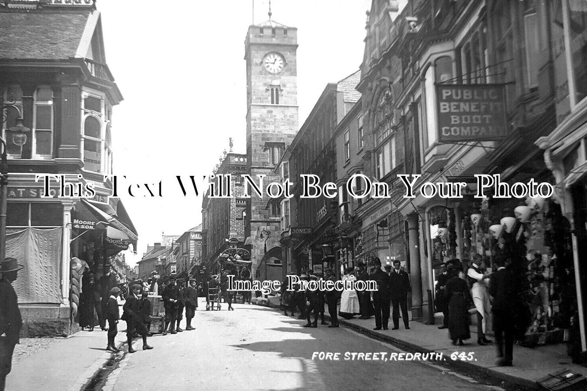 CO 2636 - Fore Street, Redruth, Cornwall c1927