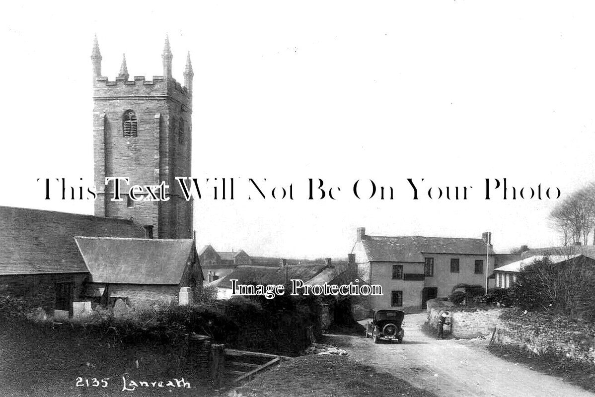 CO 2647 - Church & Punch Bowl Inn Pub, Lanreath, Cornwall