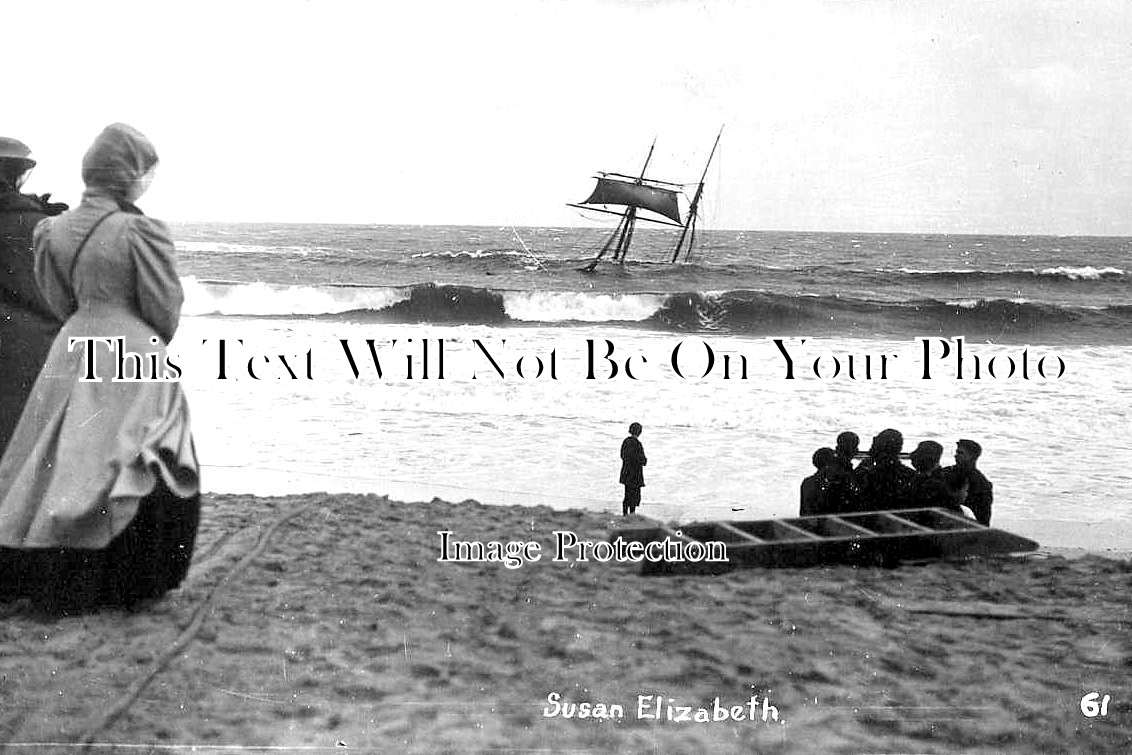 CO 2653 - Susan Elizabeth Shipwreck, Porthminster, Cornwall 1907