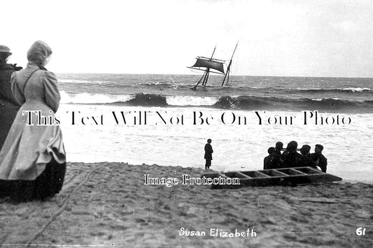 CO 2653 - Susan Elizabeth Shipwreck, Porthminster, Cornwall 1907