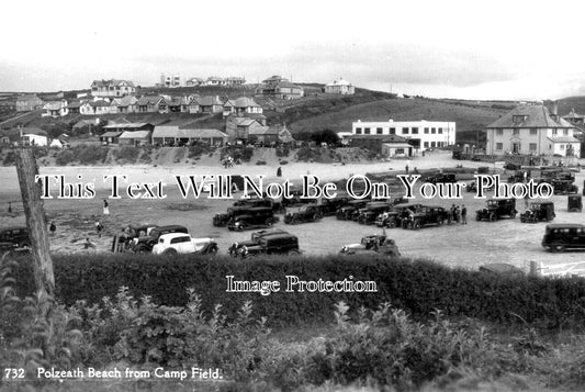 CO 2656 - Polzeath Beach From Camp Field, Cornwall
