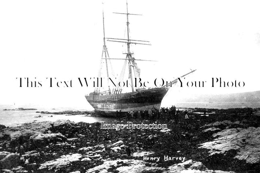 CO 2678 - Henry Harvey Shipwreck, Battery Rocks, Penzance, Cornwall 1896