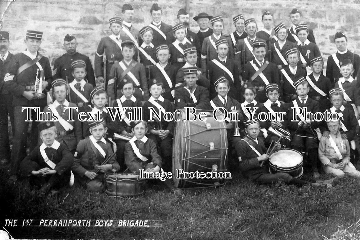 CO 270 - Perranporth Boys Brigade Band, Cornwall 1906