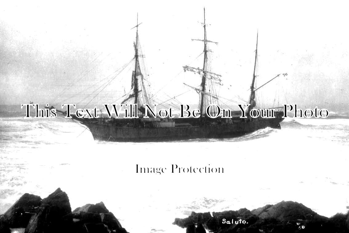 CO 2755 - Saluto Shipwreck, Mounts Bay, Cornwall c1911