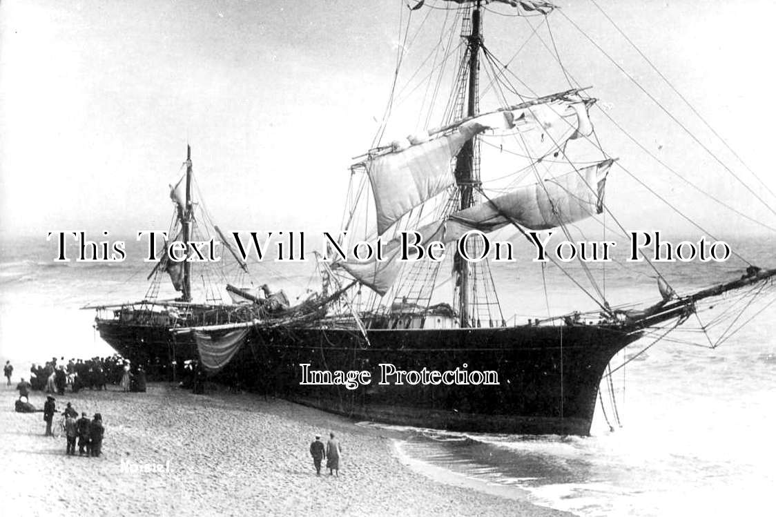 CO 2761 - SV Noisiel Shipwreck, Praa Sands, Mounts Bay, Cornwall c1931