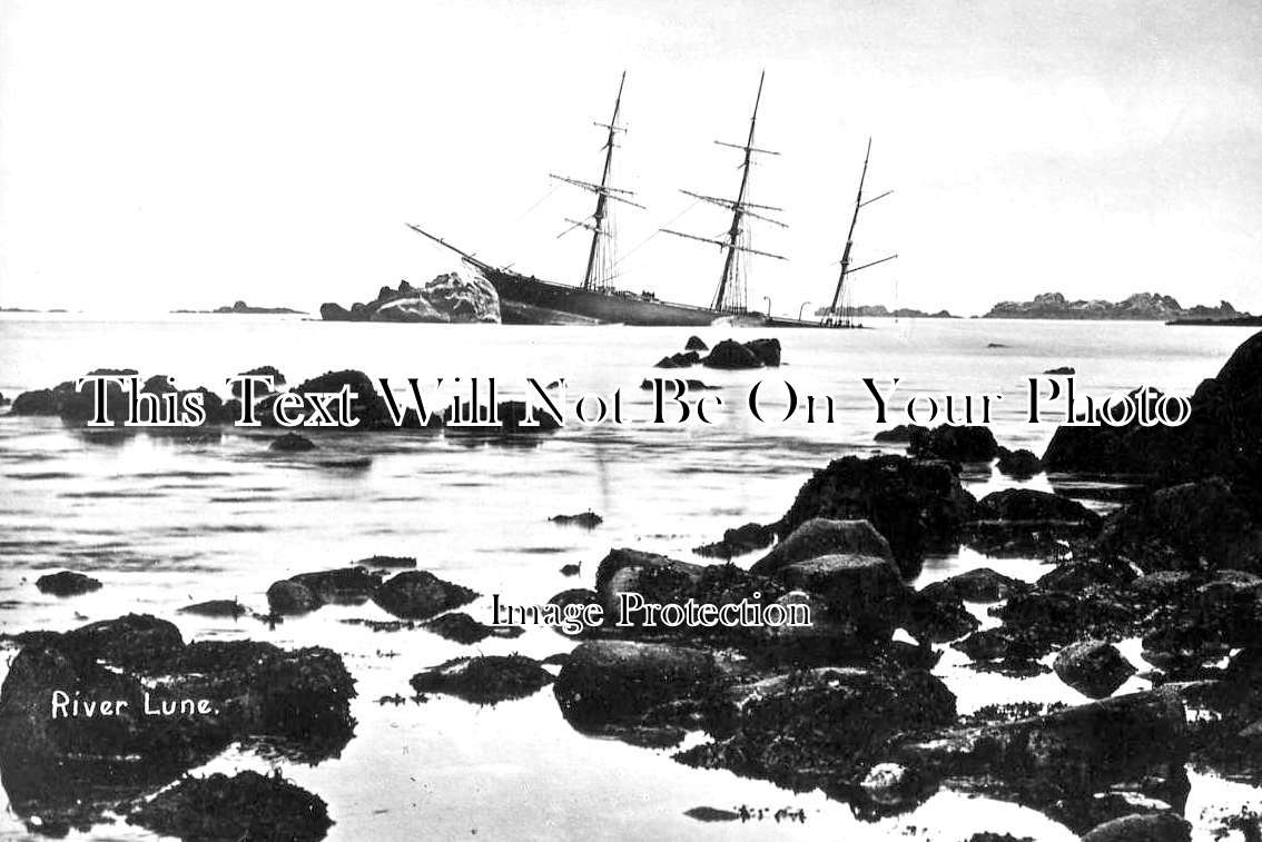CO 2762 - SV River Lune Shipwreck, Scilly Isles, Cornwall 1879