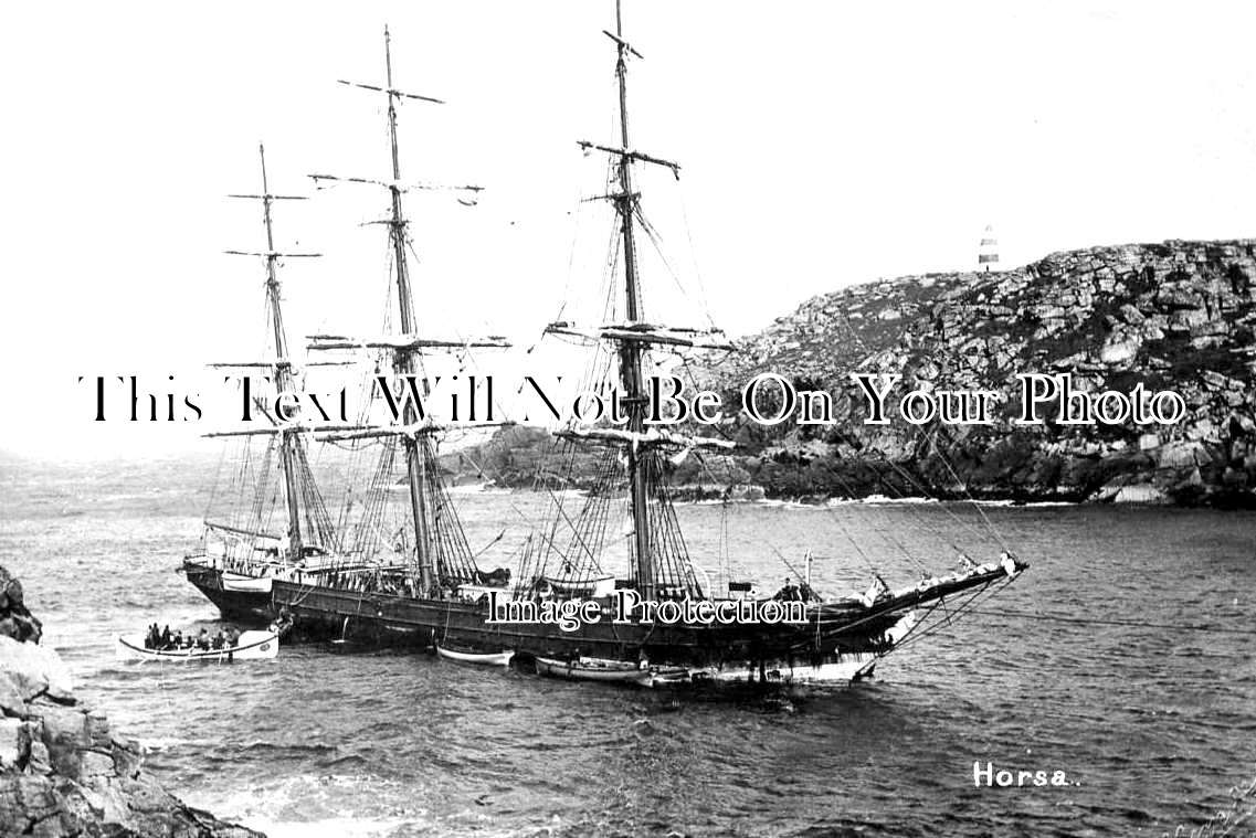 CO 2773 - SV Horsa Shipwreck, St Martins, Scilly Isles, Cornwall c1935