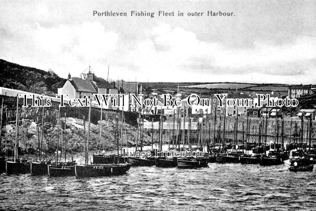CO 2777 - Porthleven Fishing Fleet In Harbour, Cornwall