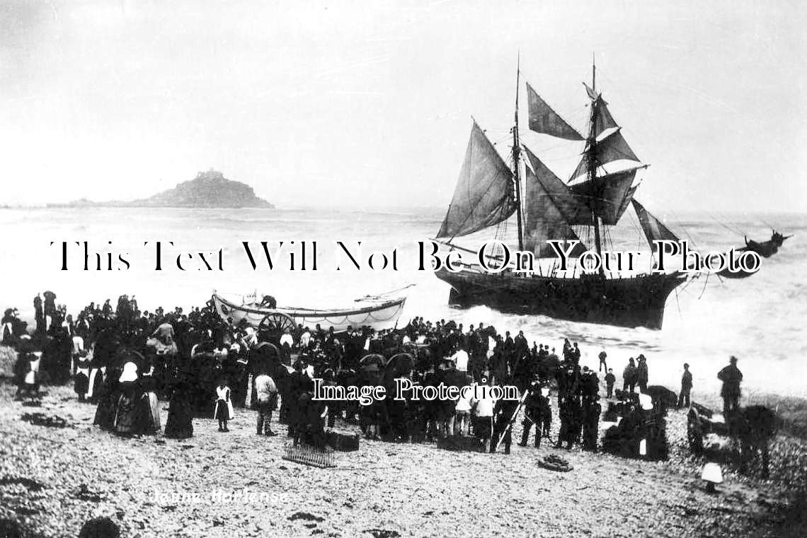 CO 2784 - SV Jeune Hortense Shipwreck, Mounts Bay, Cornwall 1888