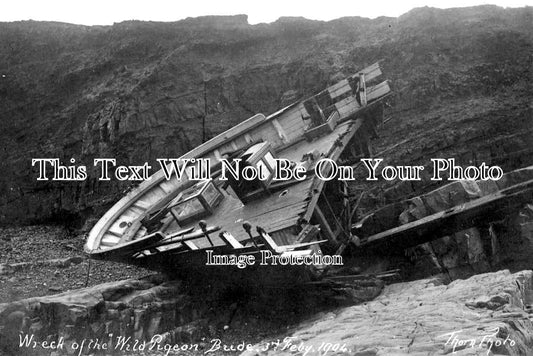 CO 2801 - Wild Pigeon Shipwreck, Bude, Cornwall 1904